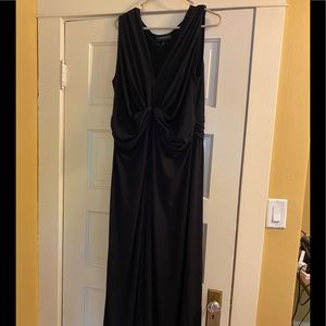 Full length Lane Bryant black stretch dress. Size 18/20, like new condition.
